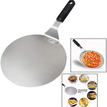 OFKPO Extra Large Stainless Steel Pizza Shovel with Wooden Handle