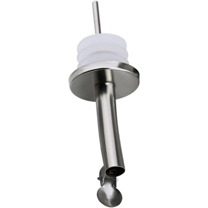 Premium Stainless Steel Wine Bottle Stoppers Set of 5 with Leakproof Pourers