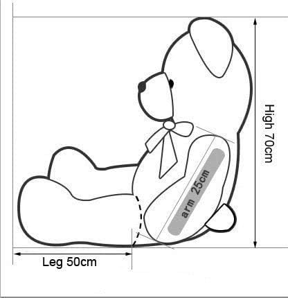 Giant 120cm Purple Plush Teddy Bear – Soft Cuddly Companion