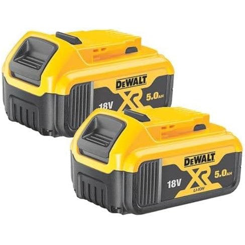 DEWALT 18V 5Ah Battery Starter Kit – 2 Powerful Li‑Ion Sliding Batteries