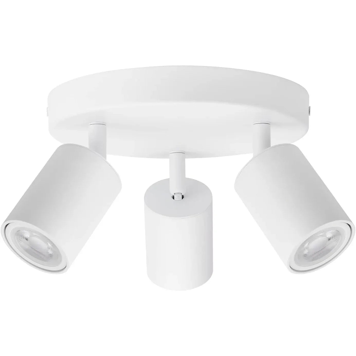Klighten 3‑Bulb White GU10 Ceiling Spotlight – Swivel & Rotatable - Gomix Brands Outlet