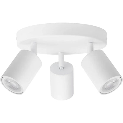 Klighten 3‑Bulb White GU10 Ceiling Spotlight – Swivel & Rotatable - Gomix Brands Outlet