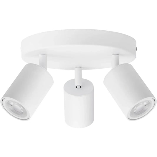 Klighten 3‑Bulb White GU10 Ceiling Spotlight – Swivel & Rotatable - Gomix Brands Outlet