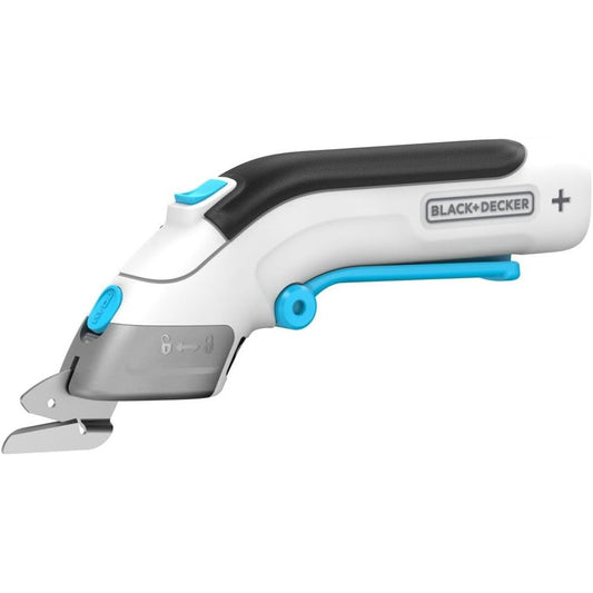 Black+Decker 3.6V Cordless Electric Scissors: Versatile Cutting Tool for Crafts, Fabric, Leather