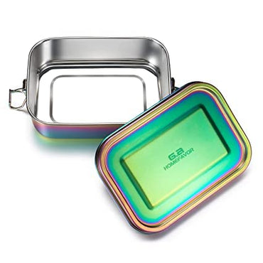 Whiteley Rainbow Stainless Steel Bento Lunch Box, Leakproof 800ml