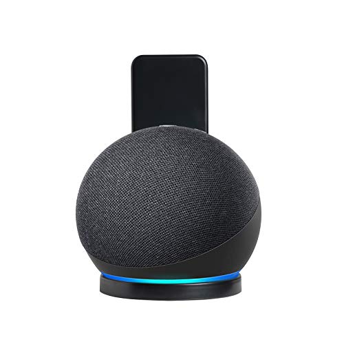 SHINAR Outlet Wall Mount for Echo Dot 4th/5th Gen & Echo Pop – Built-In Cable Management