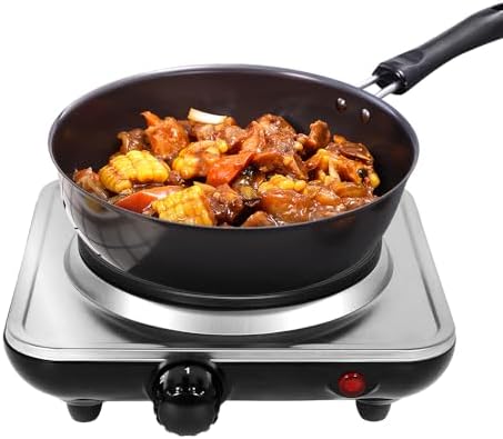 Uten Electric Countertop Single Burner 21cm 1000W Silver
