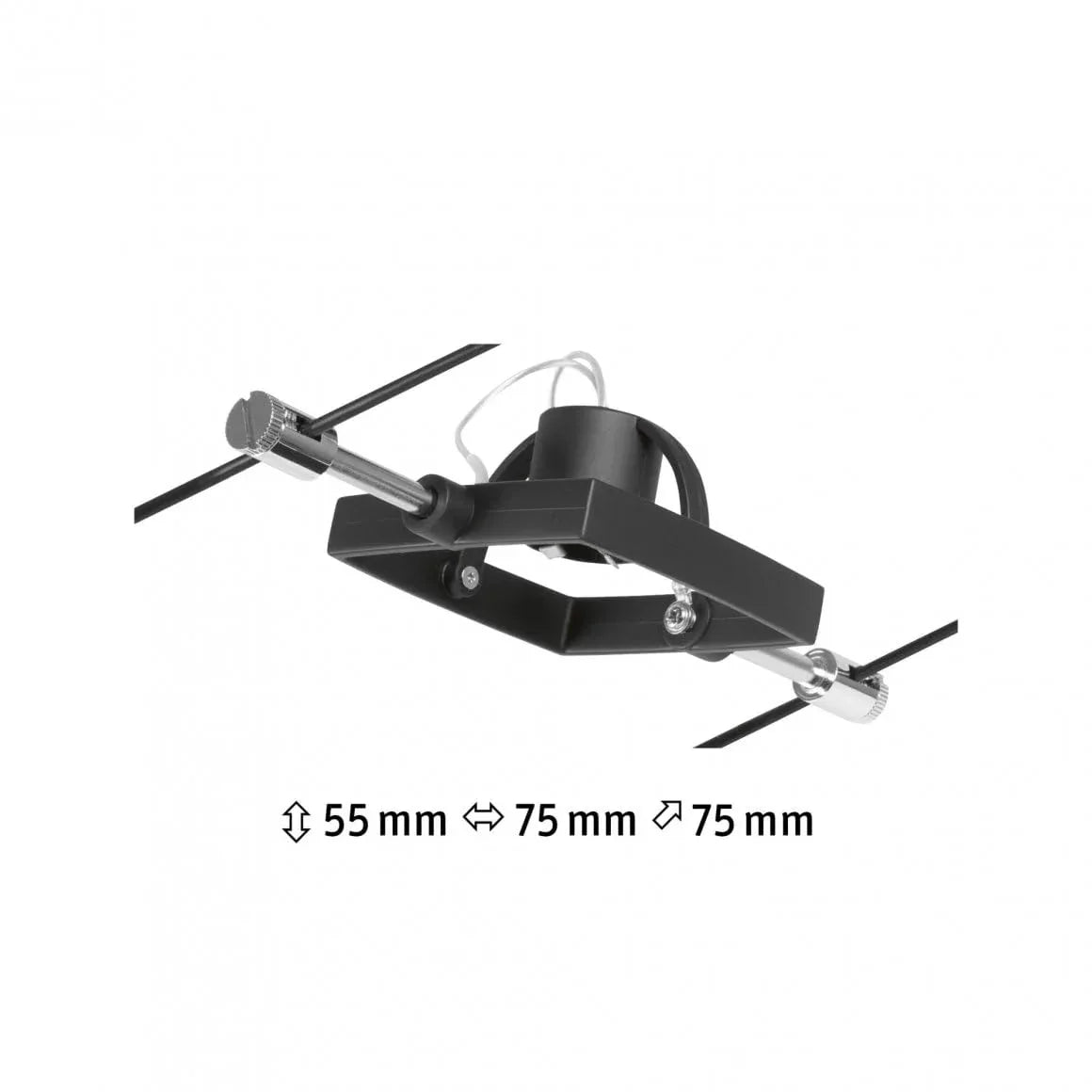 Paulmann CorDuo Extendable Cable Spot Lamp – 10W Black Matt - Gomix Brands Outlet