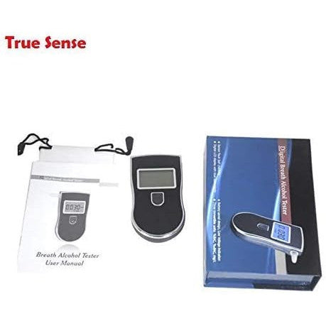 True Sense AT-818 Portable Digital Breathalyzer with 5 Mouthpieces