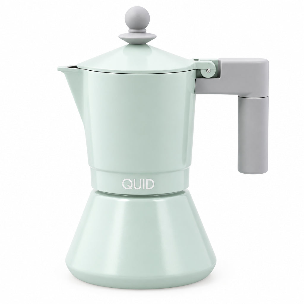 Quid Ozon Cast Aluminium Coffee Maker Green 3 Cups