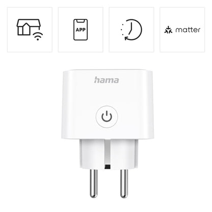 Hama Matter Smart Wi‑Fi Plug with Energy Monitoring, 3680W