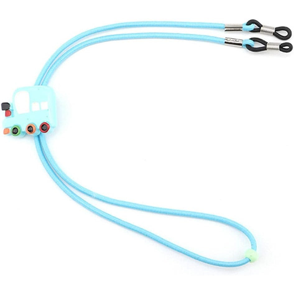 Colorful Cartoon Nylon Glasses Chain for Kids Secure Elastic Strap