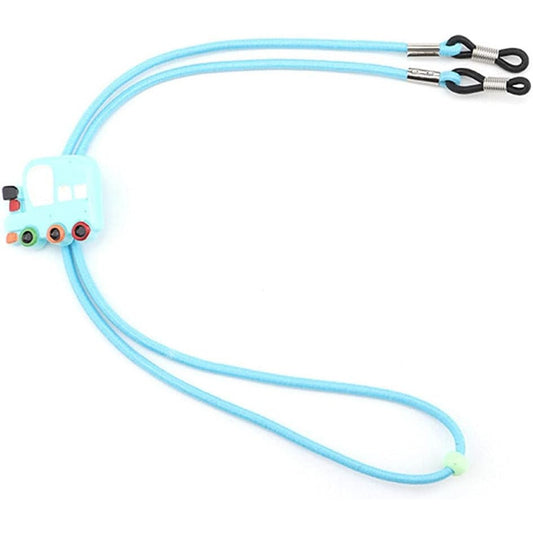 Colorful Cartoon Nylon Glasses Chain for Kids Secure Elastic Strap