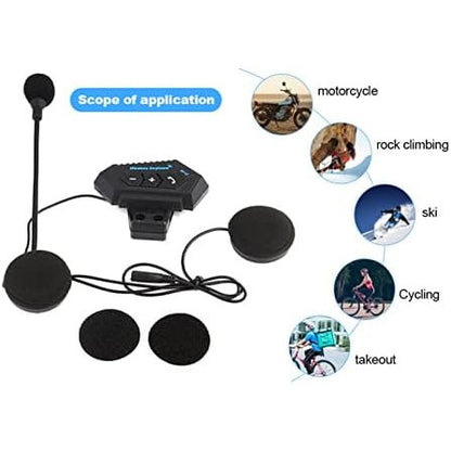 Estink BT12 Bluetooth Helmet Headset – Black, 8‑Hour Battery, Hands‑Free Calling