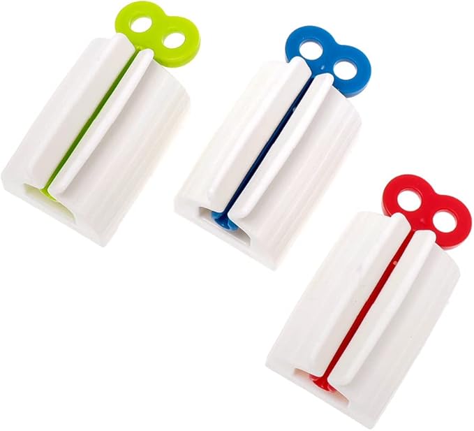 YSTAR 3-Piece Multi-Functional Toothpaste Tube Squeezer for Bathroom