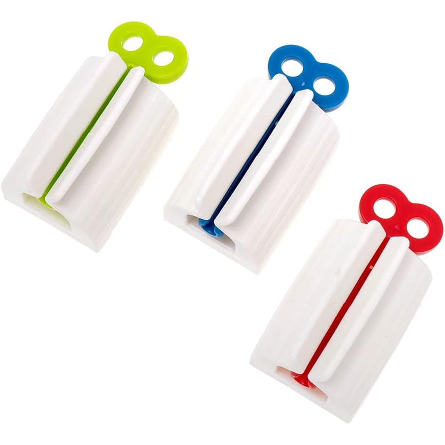 YSTAR 3-Piece Multi-Functional Toothpaste Tube Squeezer for Bathroom