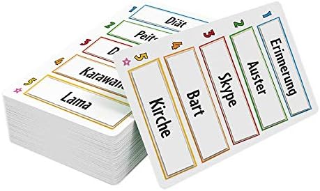 Just One Neue Begriffe German Board Game with 500 Words