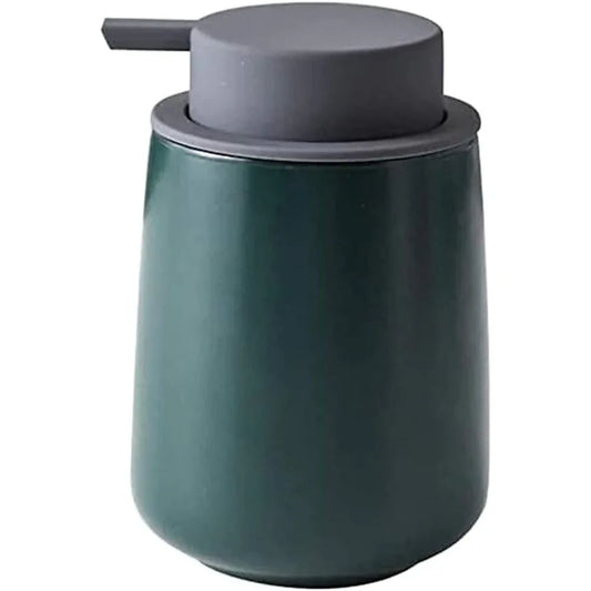 Ceramic Hand Pump Soap Dispenser with Refillable Green Bottle - Gomix Brands Outlet