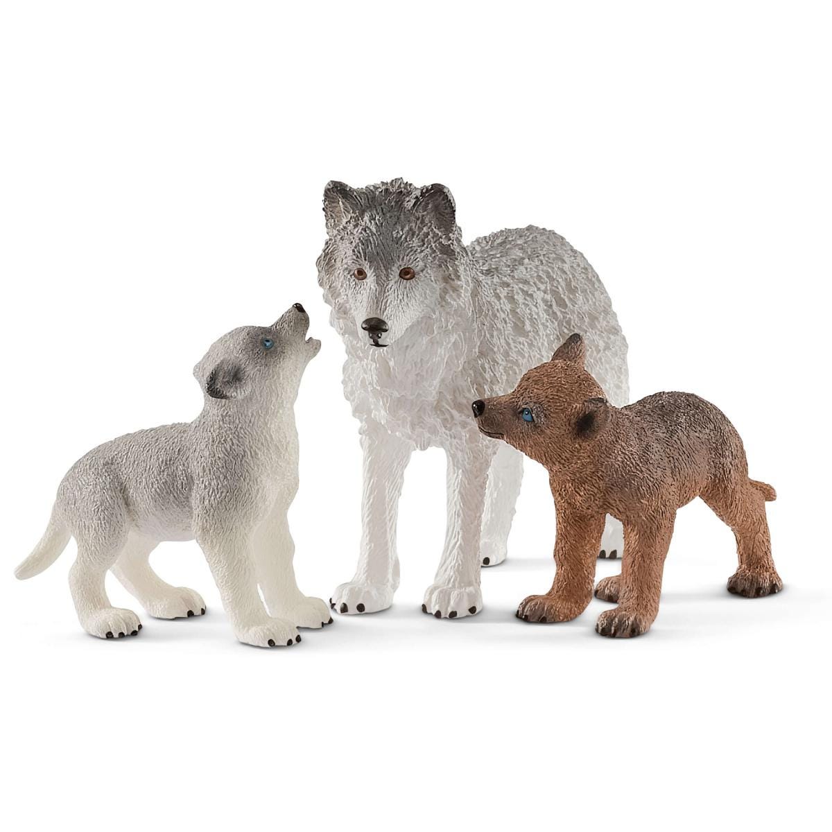 Schleich Wild Life Mother Wolf with Pups Figurine