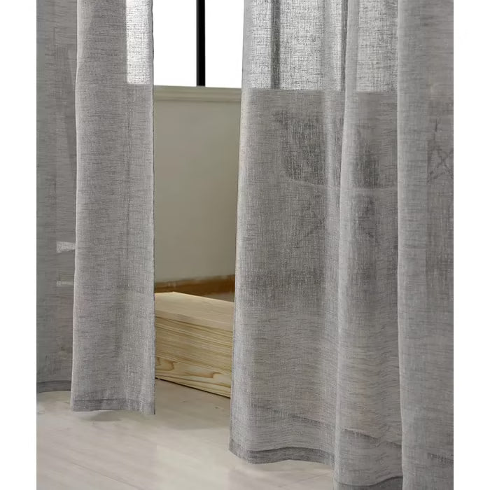 WOLTU 1 Piece Curtain with Rod Pocket, Sheer Curtain