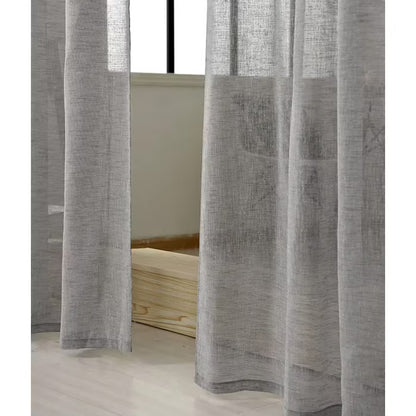WOLTU 1 Piece Curtain with Rod Pocket, Sheer Curtain