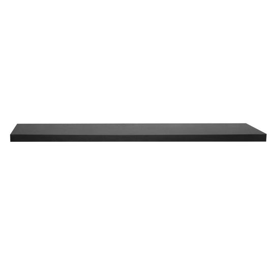 WOLTU Modern Black Floating Wall Shelf - Durable MDF Wood for Books & Decor