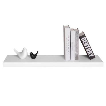 White MDF Cube Wall Shelf for Books and DVDs