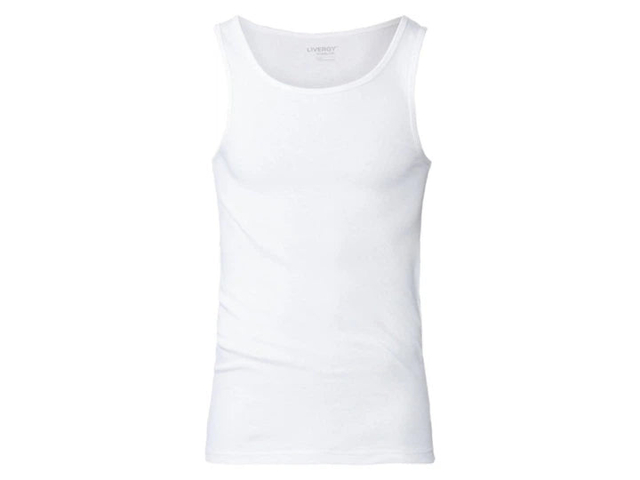 LIVERGY® Men's Fine Ribbed Tank Top 3-Pack