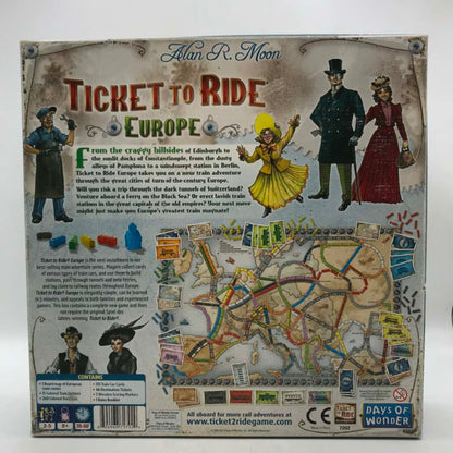Ticket to Ride Europe Board Game - Complete Family Strategy Fun Adventure