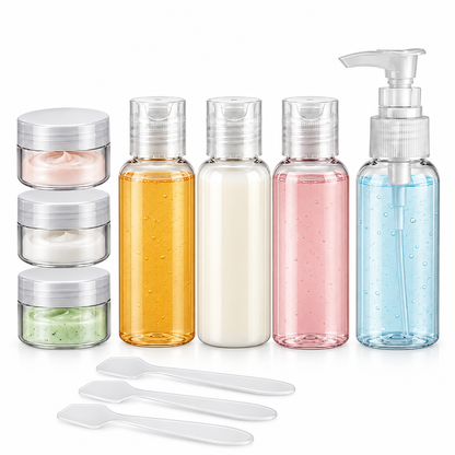 TOPMOVE Travel Toiletries 9-Piece Set