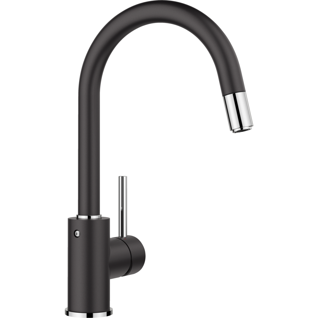 BLANCO MIDA-S High Pressure Silgranit-Look Kitchen Faucet, Pull-Down Spray