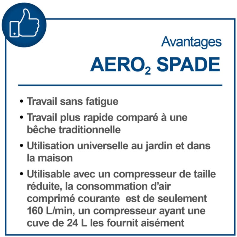 Scheppach Aero²Spade 5-in-1 Pneumatic Digging Spade with Anti-Vibration Handle