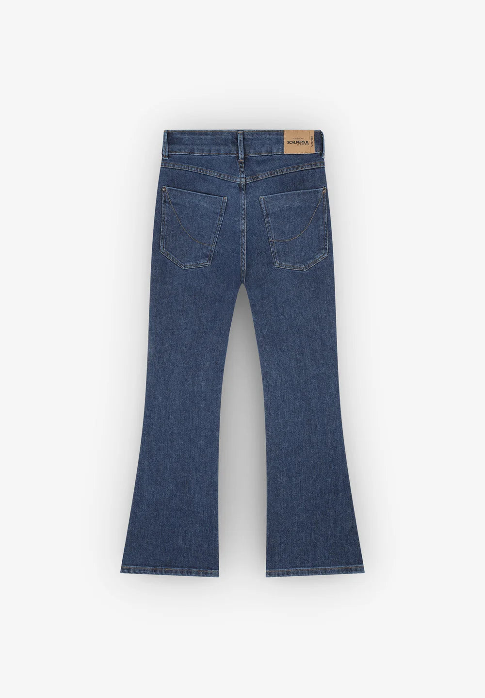 Scalpers Indigo Jeans – Ankle Flare Denim