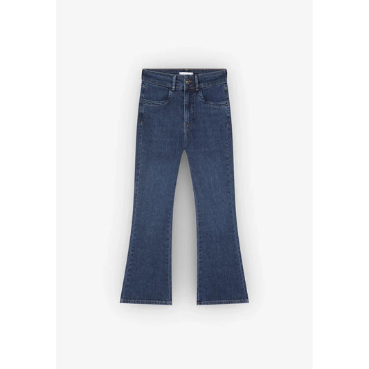 Scalpers Indigo Jeans – Ankle Flare Denim