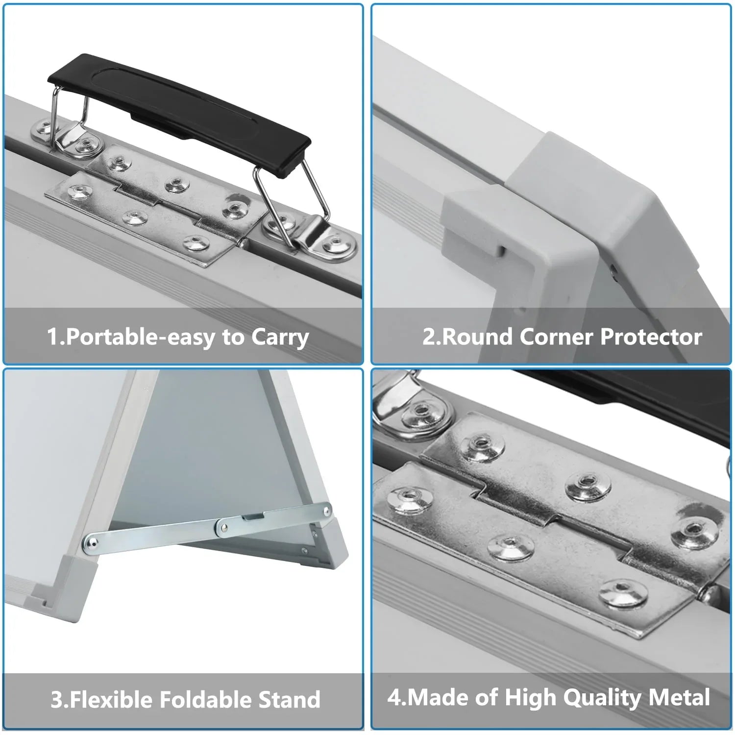Hiziwimi Double Sided Magnetic Whiteboard Foldable Desktop Easel 40x30cm - Gomix Brands Outlet