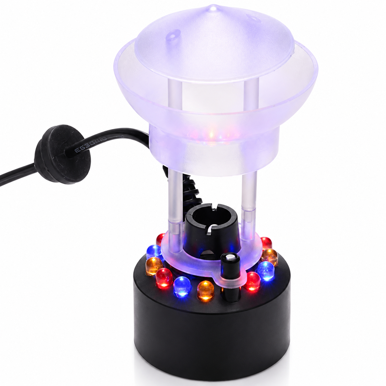 Cxeer Ultrasonic Mist Maker Fogger with 12 LED Lights