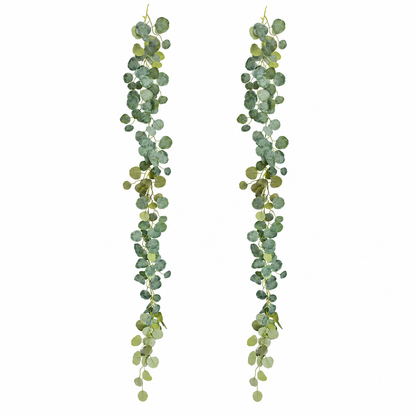 Artificial Eucalyptus Wreaths Garland 180cm Fake Leaves for Decoration