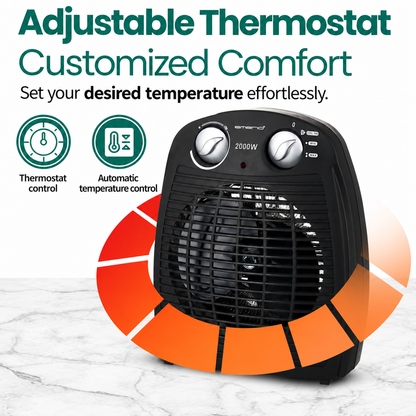 EMERIO FH-106737.2 Fan Heater 2000W Anthracite