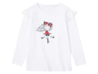 Lupilu Girls Long Sleeve T-Shirt, 2 pcs