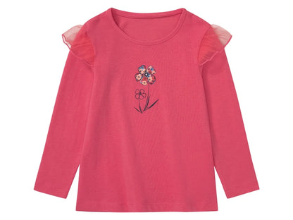 Lupilu Girls Long Sleeve T-Shirt, 2 pcs