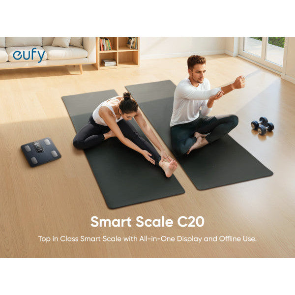 eufy Smart Scale C20: Accurate 16 Body Metrics, Large Display, Bluetooth