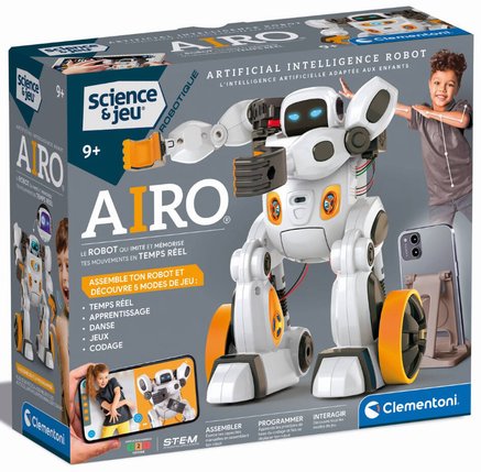 Clementoni AIRO Interactive Robot: Gesture & Voice Command, DIY Assembly Toy