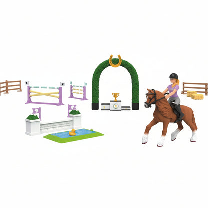 Playtive Animal Adventures Tournament Stable Figure Set