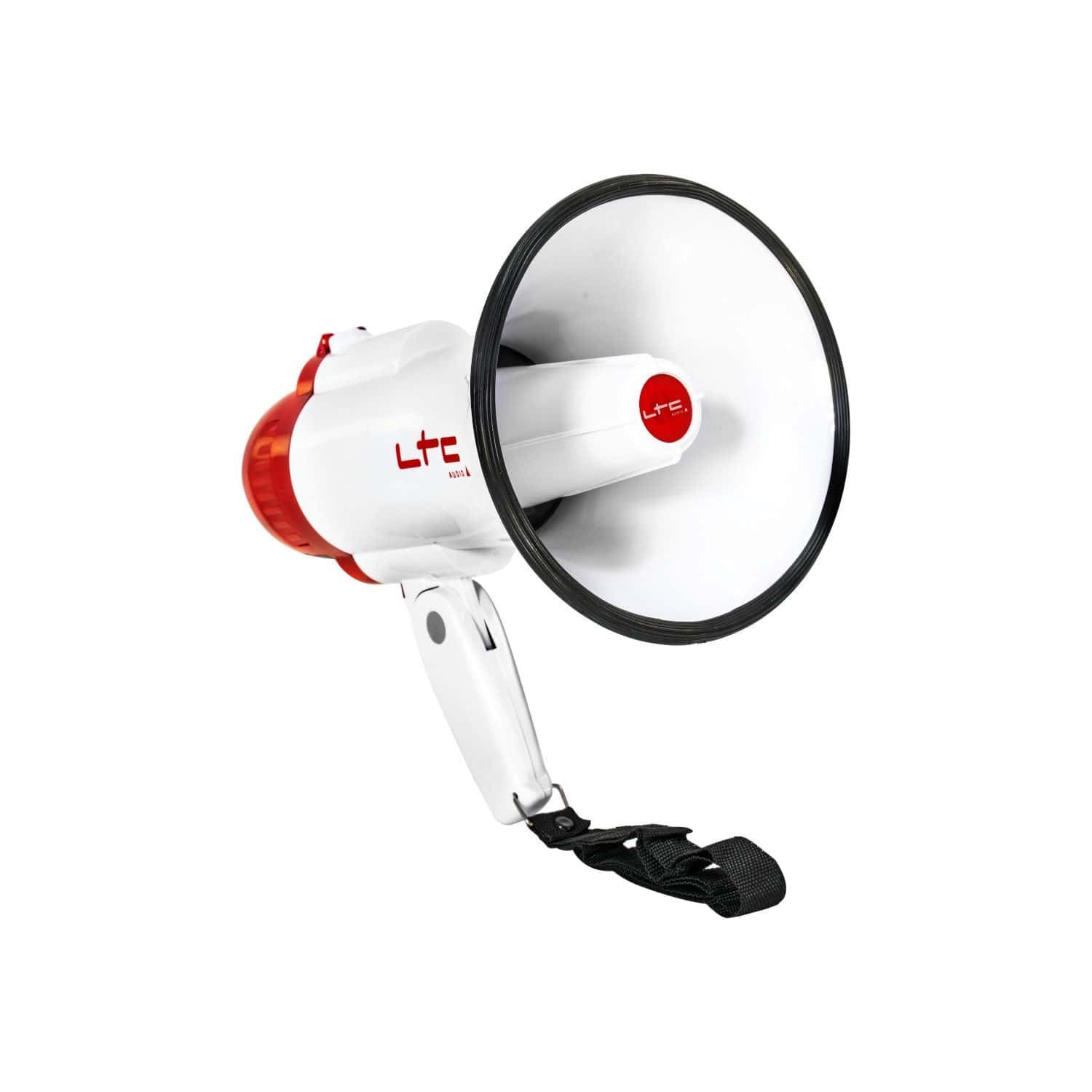 LTC MEGA20W Rechargeable Megaphone: Portable 20W Bullhorn with 820ft Range