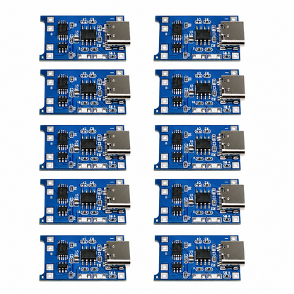 Lithium Battery Charging Board Module Type-C USB 5V 1A 18650 TP4056 - 10Pack