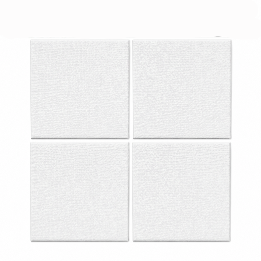 THE BOX ARTIST Mini Framed Canvas 7x7 cm - Set of 4
