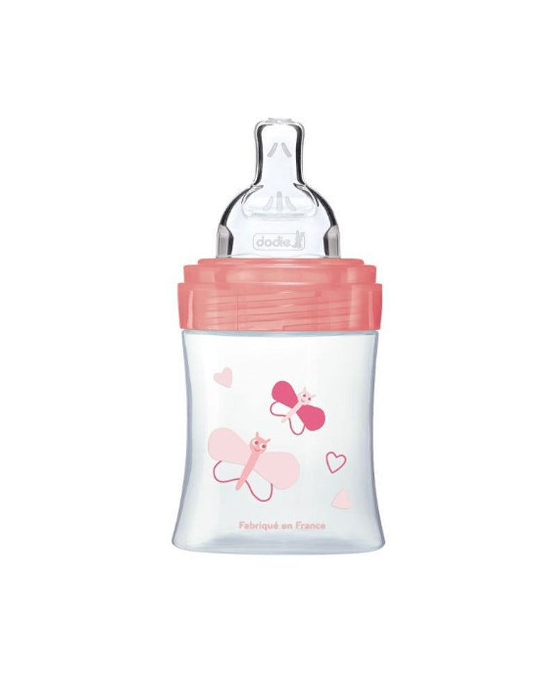 Dodie Anti-Colic Sensation+ Baby Bottle 5oz (0-6m) - Rose Garden