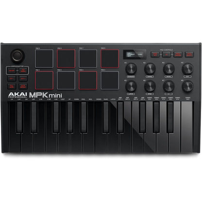 Akai MPK Mini Mk3 Black SE Portable MIDI Keyboard Controller for Producers