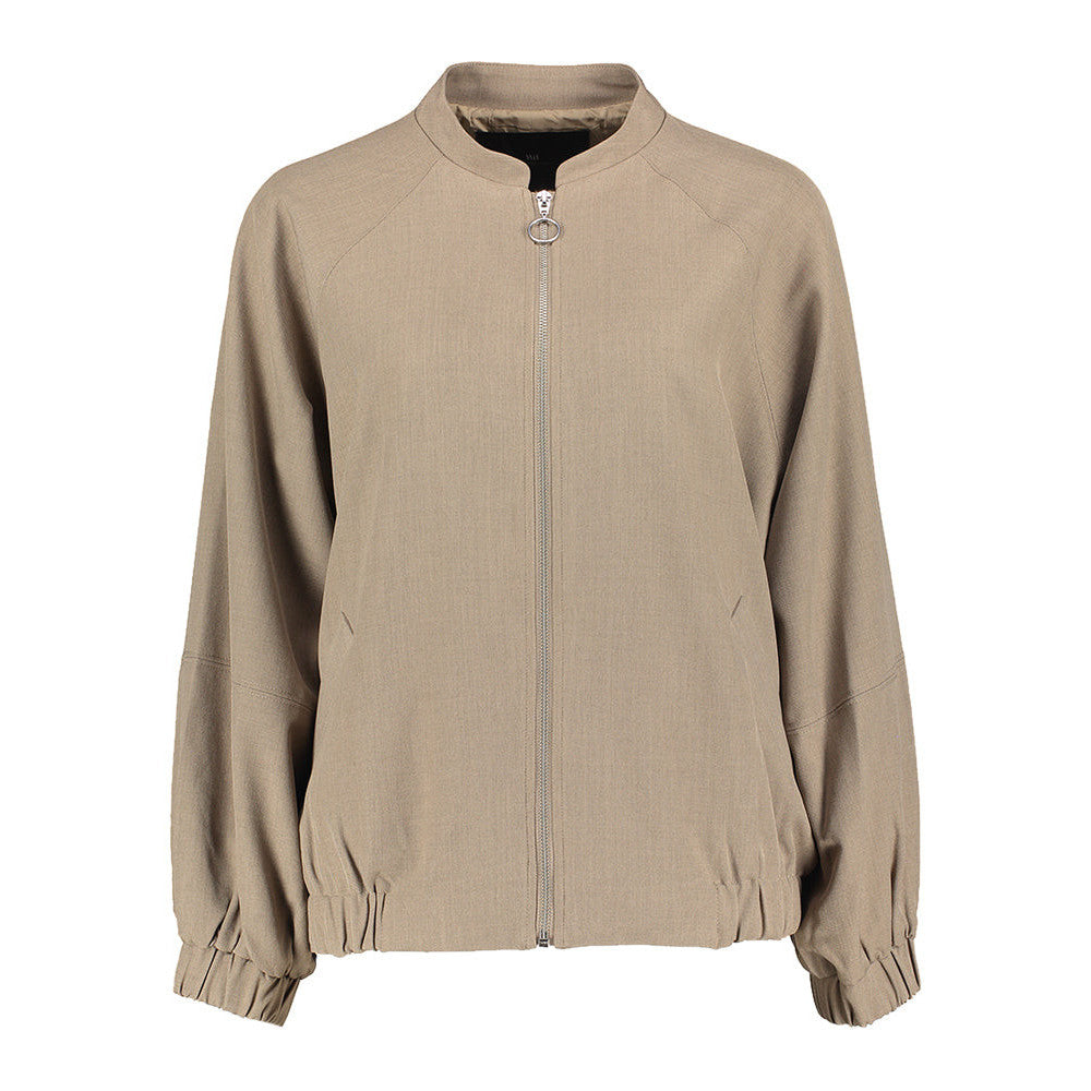 Stylish Dark Brown Bomber Jacket for Women - Vanilla Style Lightweight Summer Coat