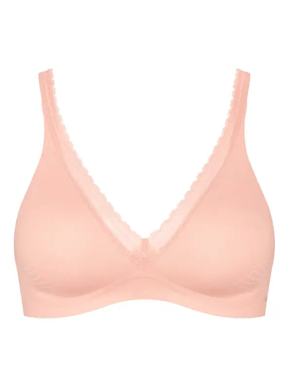 Sloggi Body Adapt Twist T-Shirt Bra: Seamless Comfort, Adaptive Fit, Powder Orange